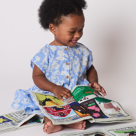 Jo & Nic's Crinkly Cloth Books - Farm Animals - Mabel & Fox
