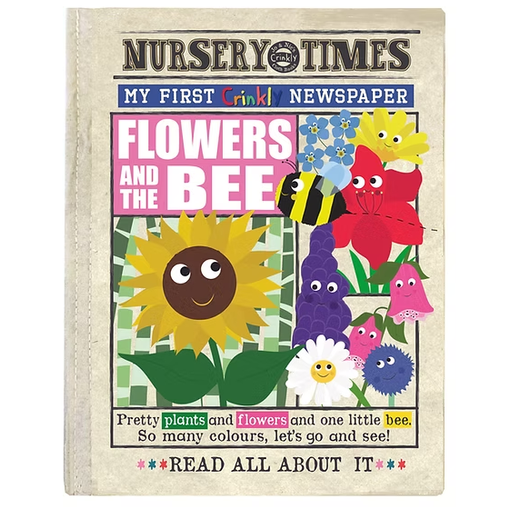 Jo & Nic's Crinkly Cloth Books - Flowers & The Bee - Mabel & Fox