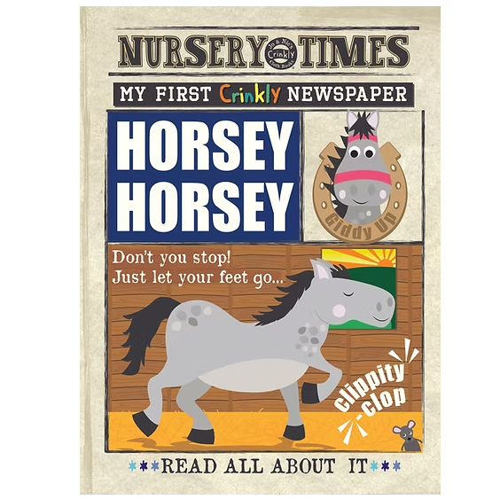 Jo & Nic's Crinkly Cloth Books - Horsey Horsey - Mabel & Fox
