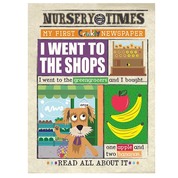 Jo & Nic's Crinkly Cloth Books - I Went To The Shops - Mabel & Fox