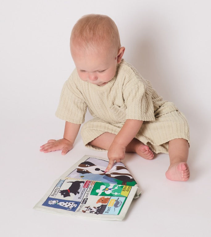 Jo & Nic's Crinkly Cloth Books - Just Dogs - Mabel & Fox