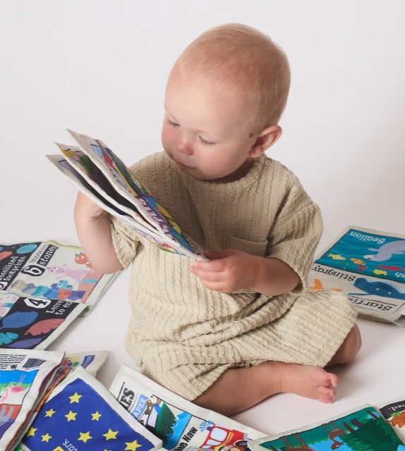 Jo & Nic's Crinkly Cloth Books - We Love Our Pets - Mabel & Fox