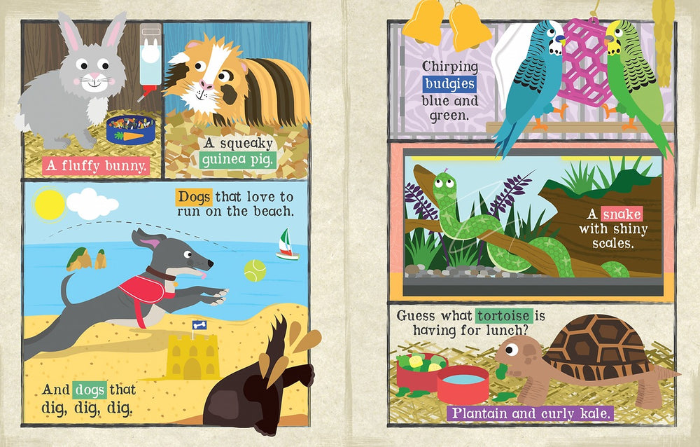 Jo & Nic's Crinkly Cloth Books - We Love Our Pets - Mabel & Fox