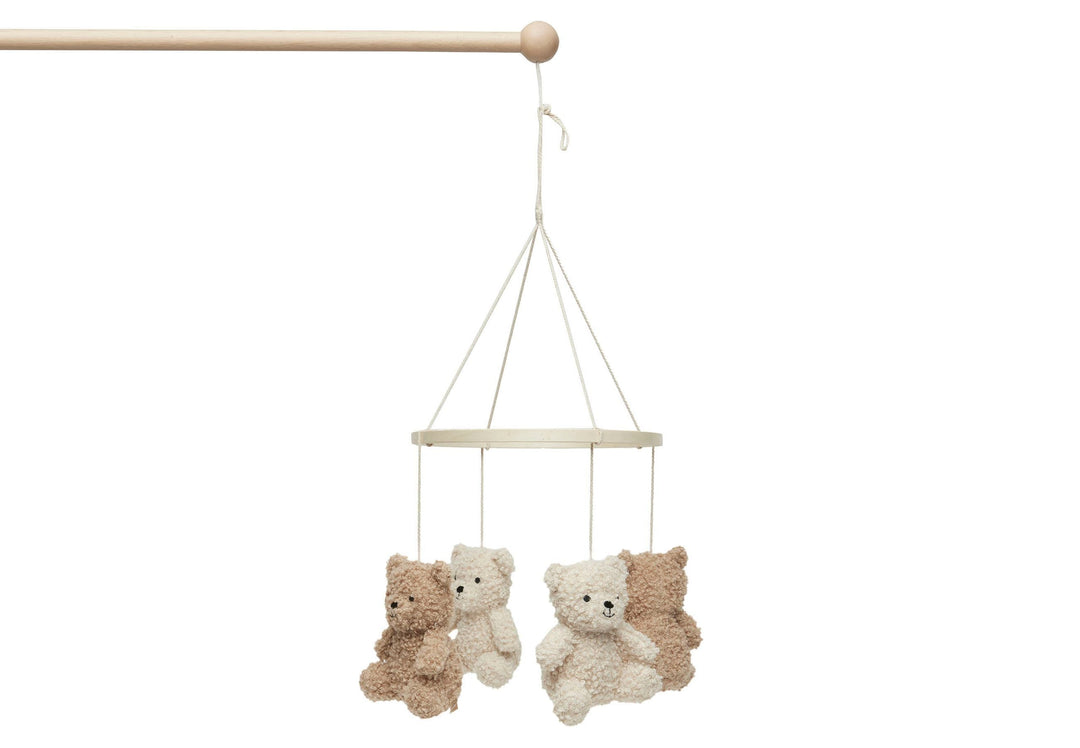 Jollein - Baby Cot Mobile - Teddy Bear Natural / Biscuit - Mabel & Fox