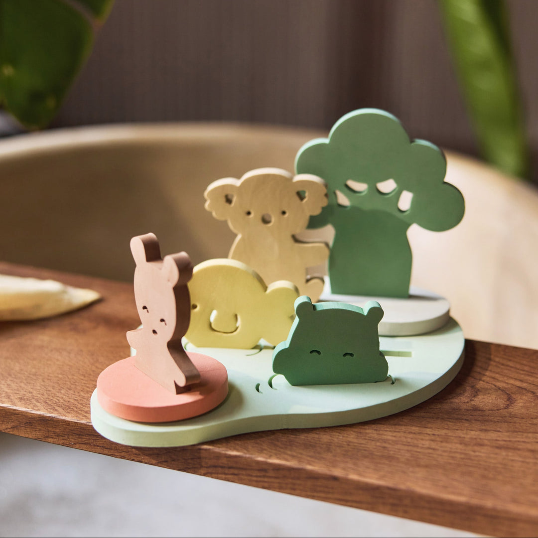 Jollein - Bath Foam Playset - Kangaroots - Mabel & Fox