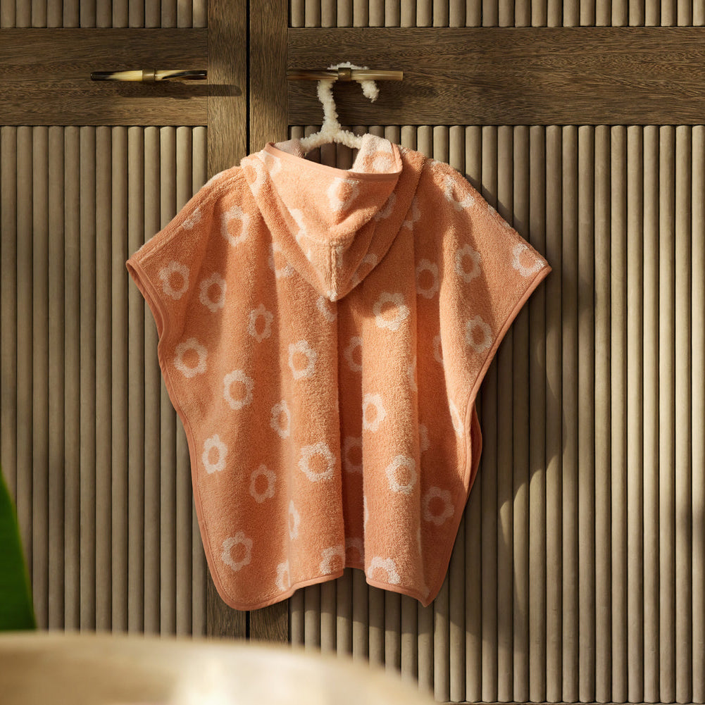Jollein – Bath Poncho Terry – Jacquard - Flower - Mabel & Fox