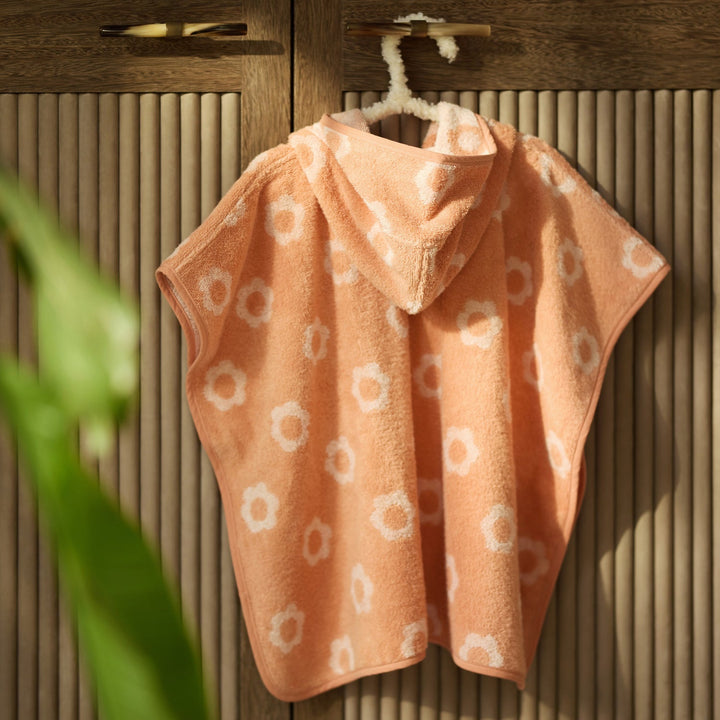 Jollein – Bath Poncho Terry – Jacquard - Flower - Mabel & Fox