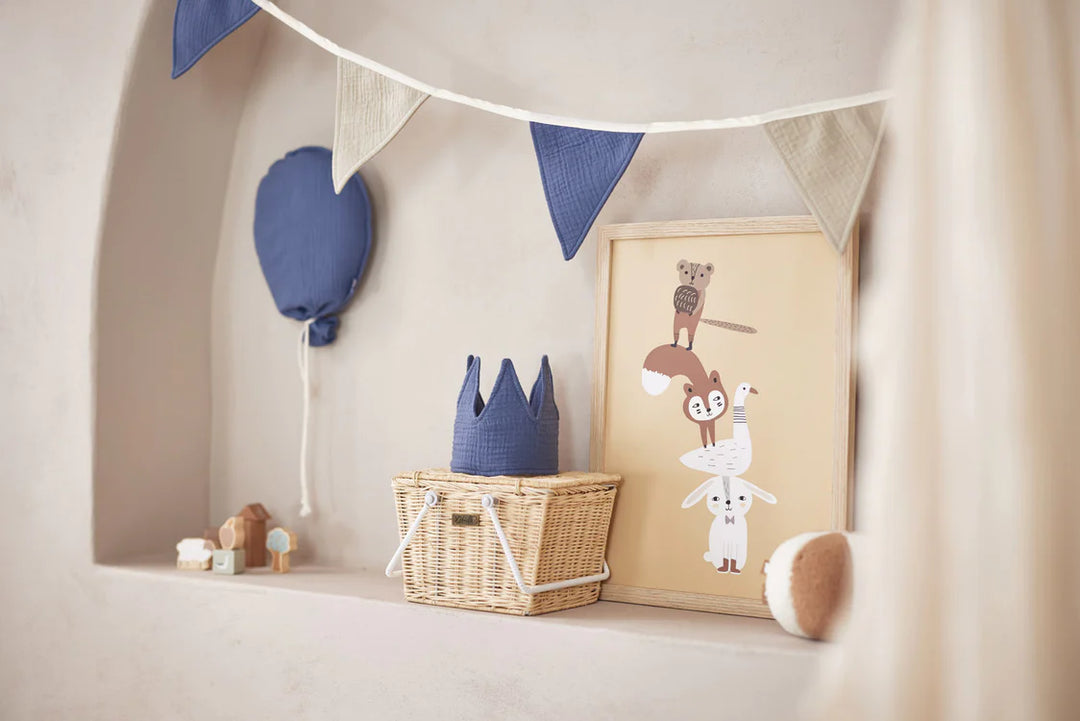 Jollein - Birthday Crown - Jeans Blue - Mabel & Fox