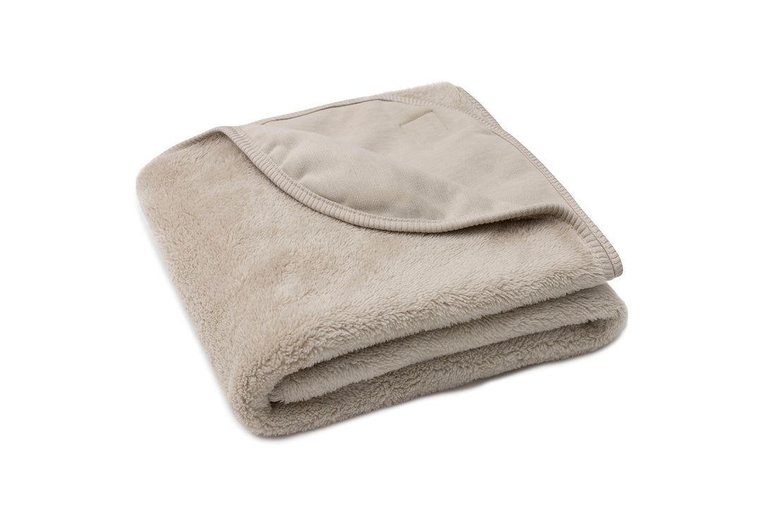 Jollein - Blanket Cradle - 75x100cm - Basic Jersey/Sherpa - Warm Sand - Mabel & Fox