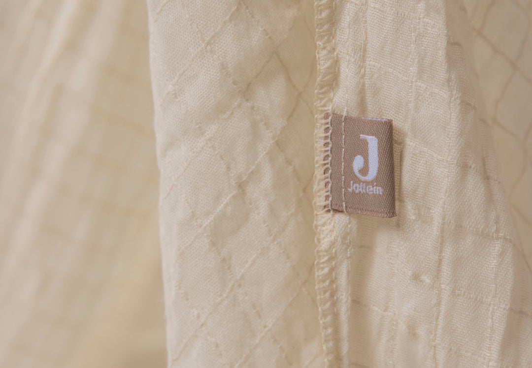 Jollein - Canopy - Cosy Check - Sand - Mabel & Fox