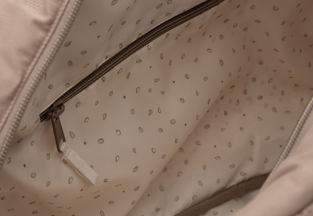 Jollein - Changing Bag - Embossed Milky Coffee - Mabel & Fox
