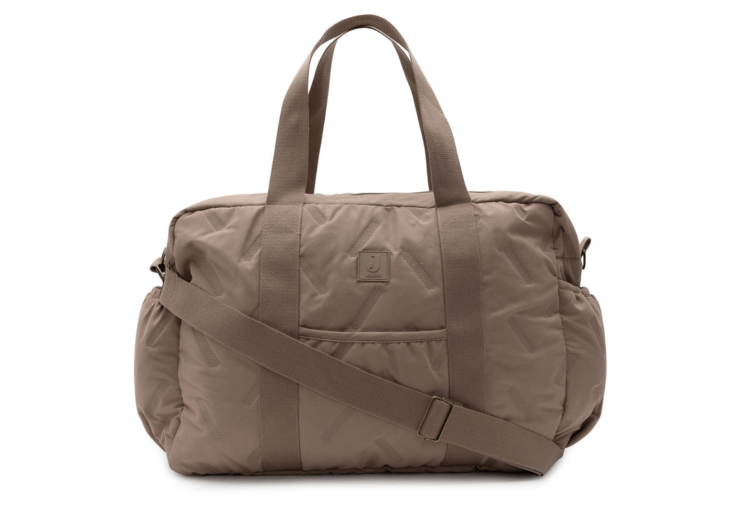 Jollein - Changing Bag - Embossed Milky Coffee - Mabel & Fox