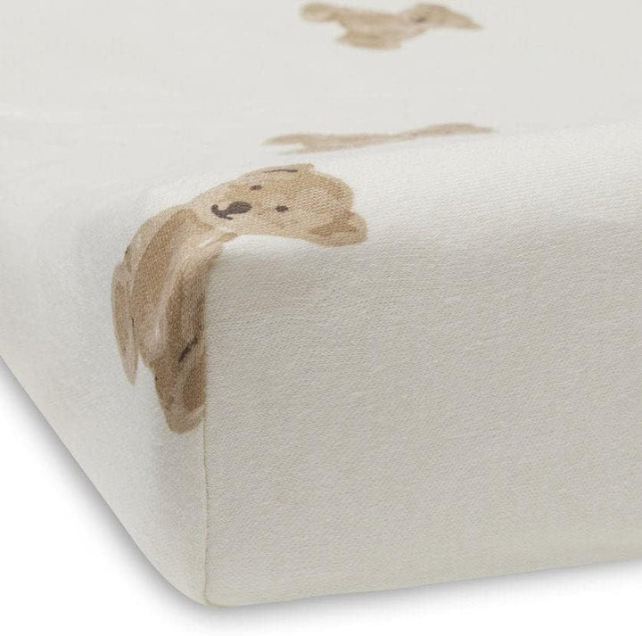 Jollein - Changing Mat Cover Jersey - Teddy Bear - Mabel & Fox