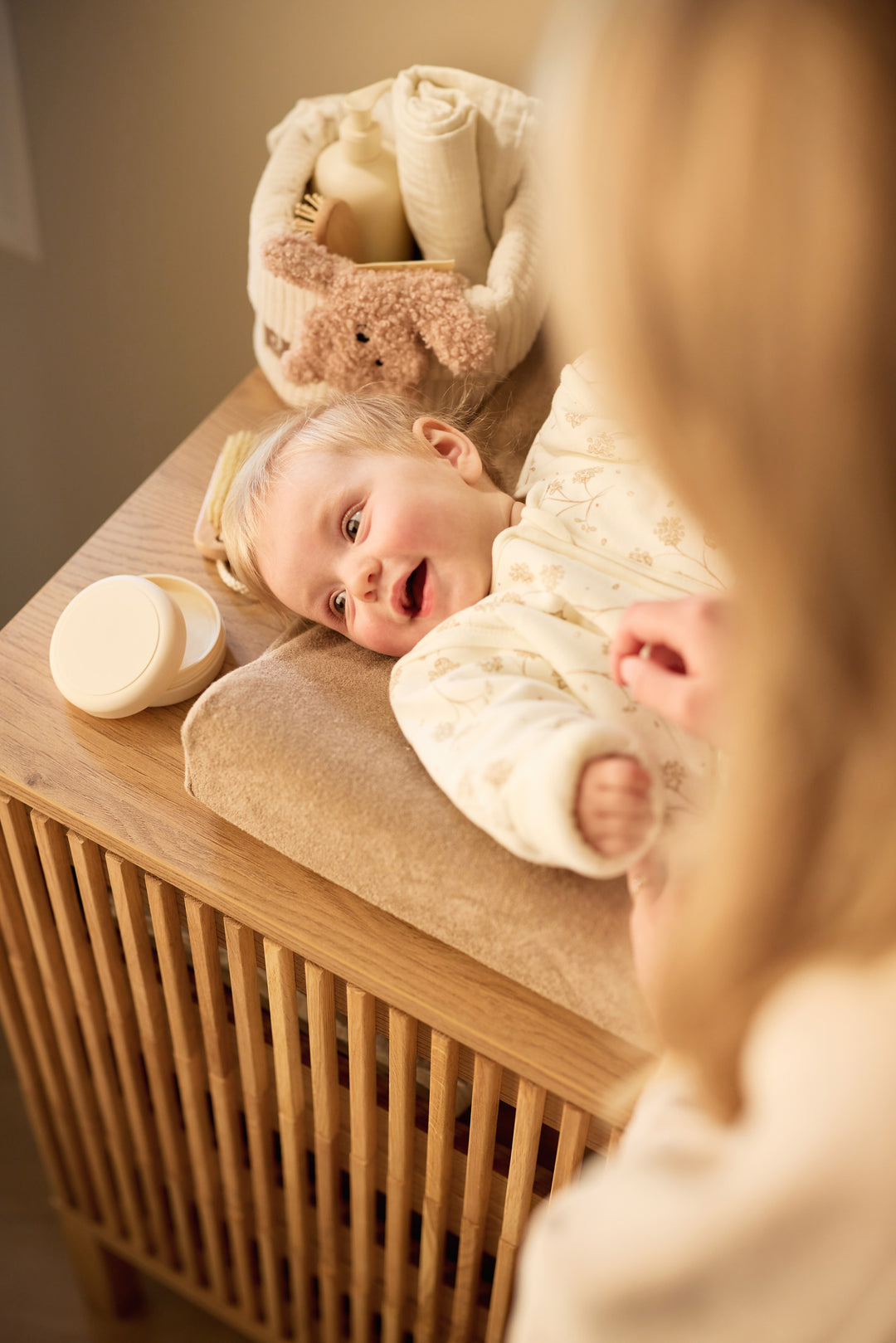 Jollein - Changing Mat Cover Terry 50x70cm - Milky Coffee - Mabel & Fox