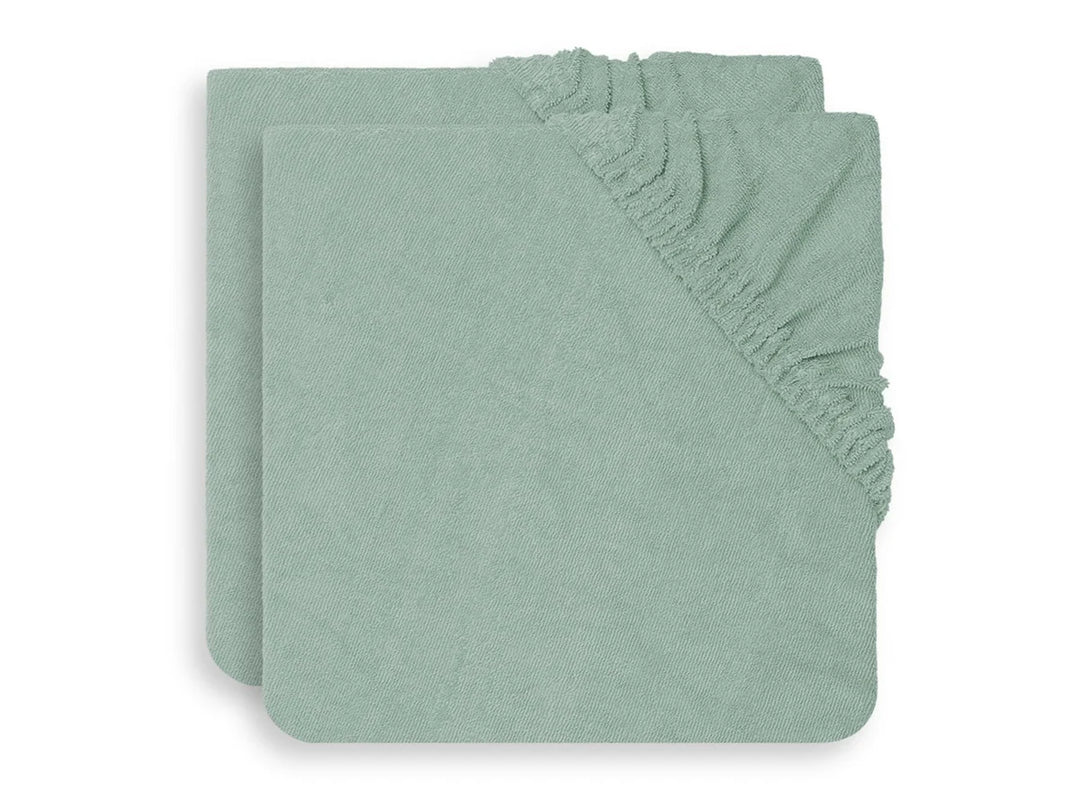 Jollein - Changing Mat Cover Terry - Ash Green (2 Pack) - Mabel & Fox