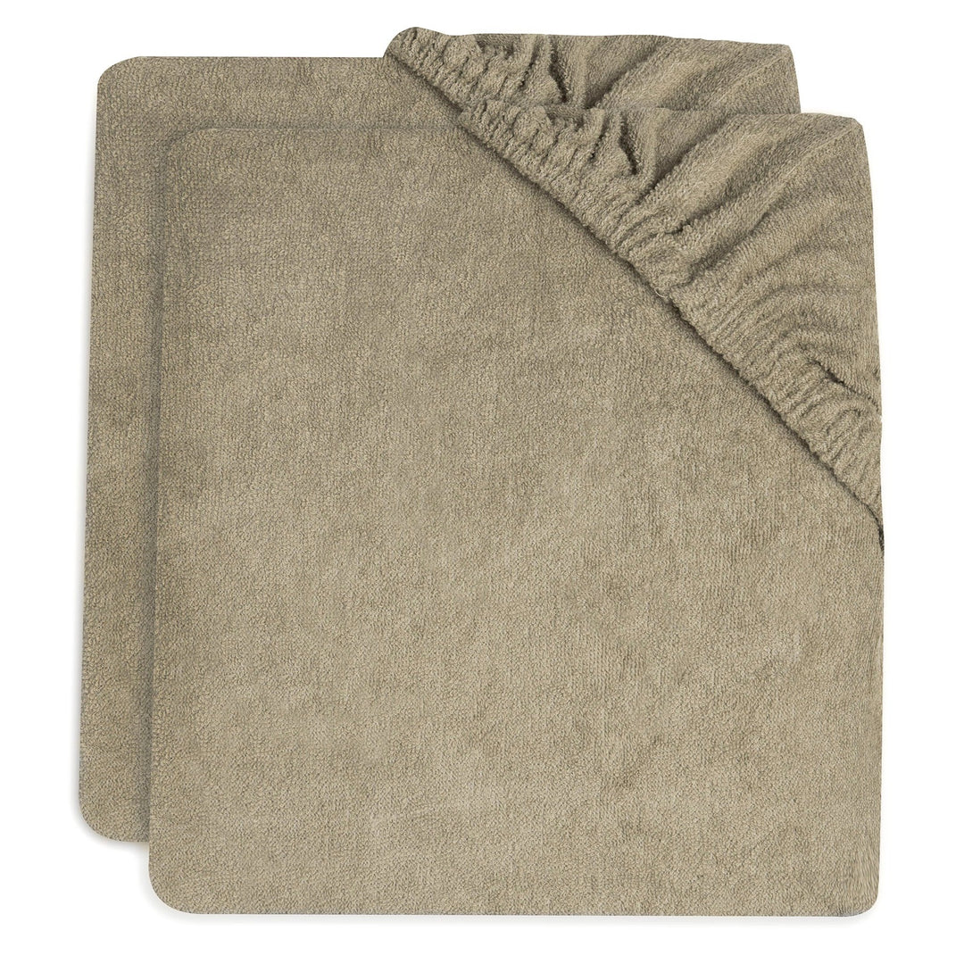 Jollein - Changing Mat Cover Terry - Olive Green (2 Pack) - Mabel & Fox