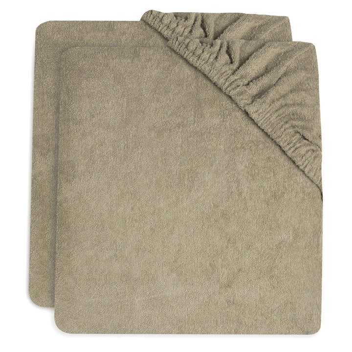 Jollein - Changing Mat Cover Terry - Olive Green (2 Pack) - Mabel & Fox