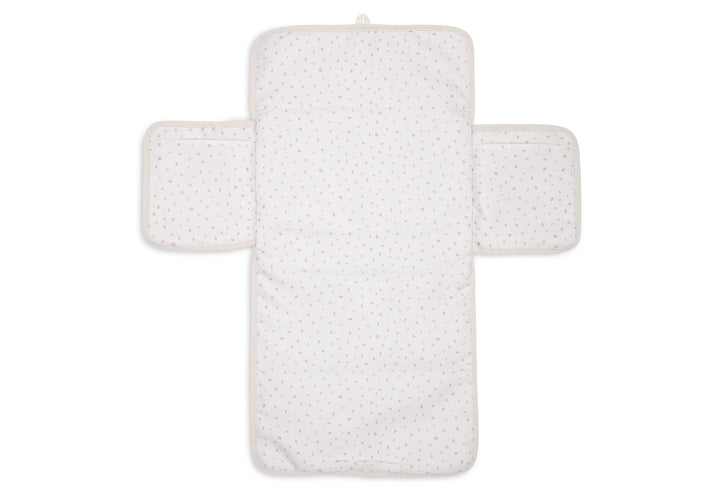 Jollein - Changing Pad With Storage Pockets - Cloudy Rib - Oatmeal - Mabel & Fox