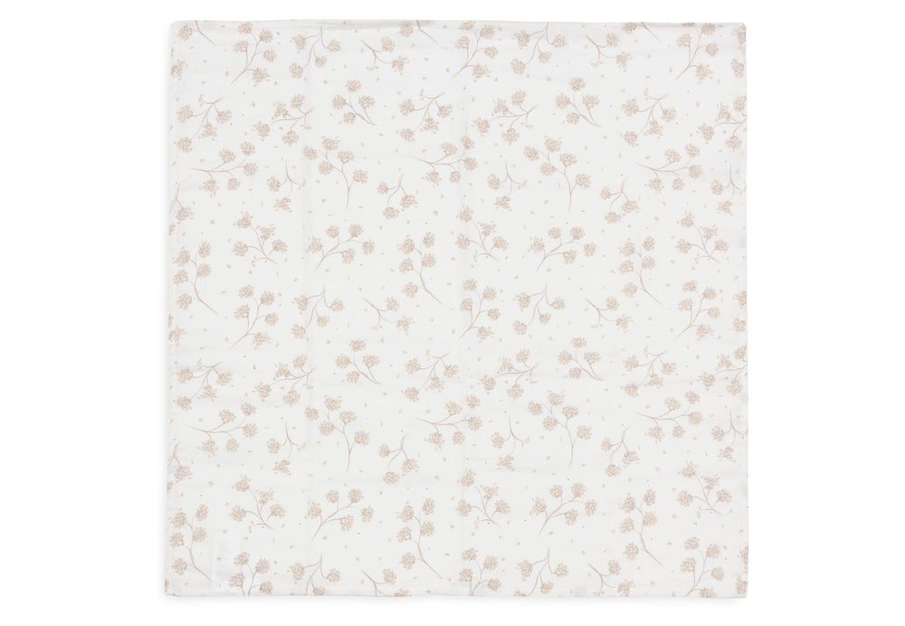 Jollein -  Cloth Muslin - 70x70cm - Leafy Dreams - (3 pack) - Mabel & Fox