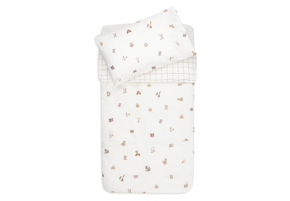 Jollein - Duvet Cover Set - Animal Friends- 100 x 140 cm - Mabel & Fox