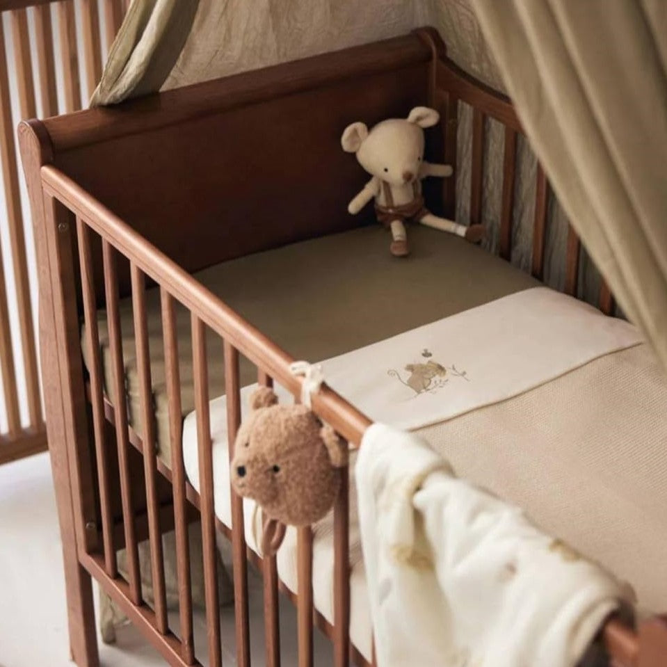 Jollein -  Fitted Sheet 60x120cm - Olive Green - Mabel & Fox