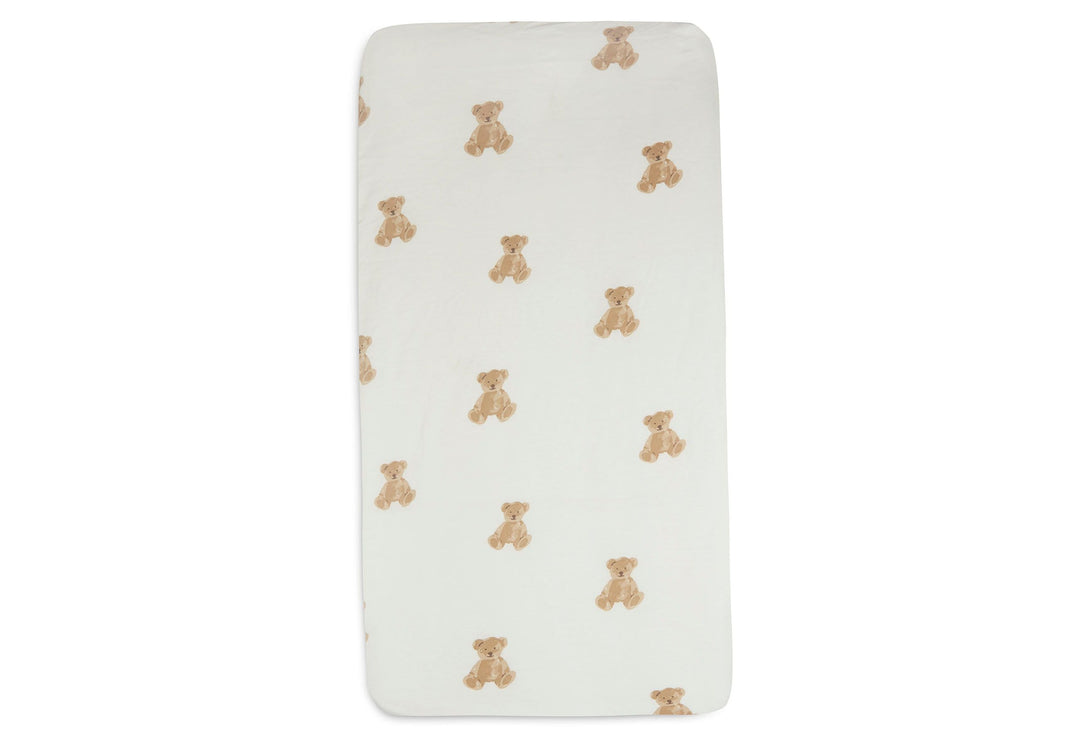Jollein -  Fitted Sheet 60x120cm - Teddy Bear - Mabel & Fox