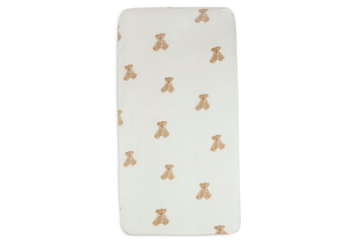 Jollein -  Fitted Sheet 60x120cm - Teddy Bear - Mabel & Fox