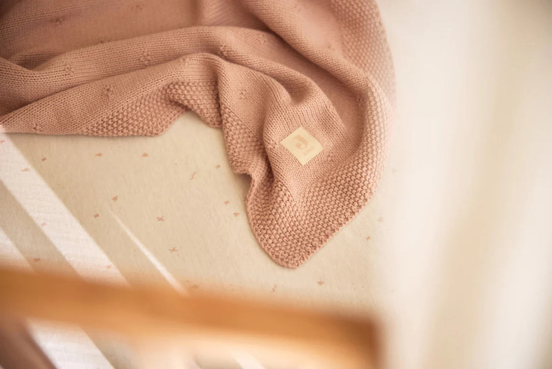 Jollein -  Fitted Sheet 60x120cm - Twinkling - Wild Rose - Mabel & Fox