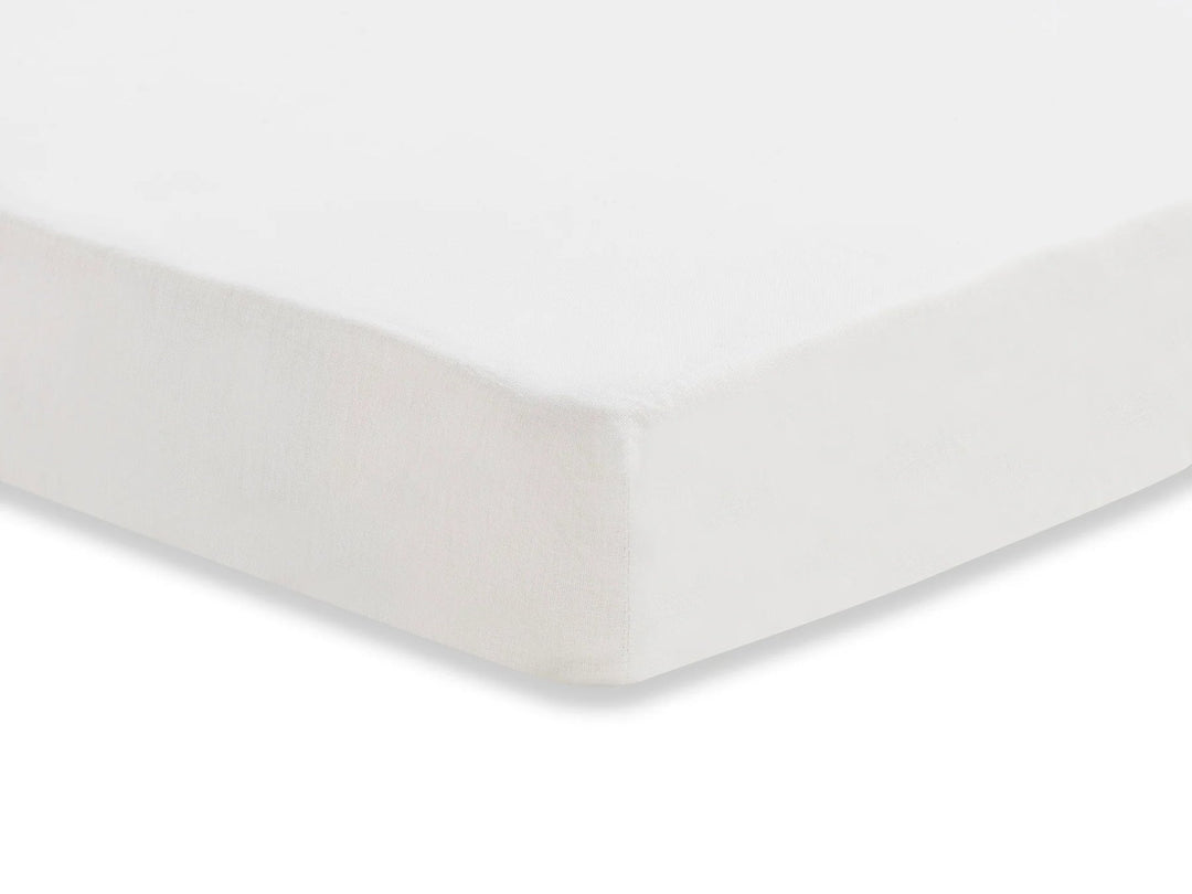Jollein - Fitted Sheet 60x120cm - White (2 Pack)