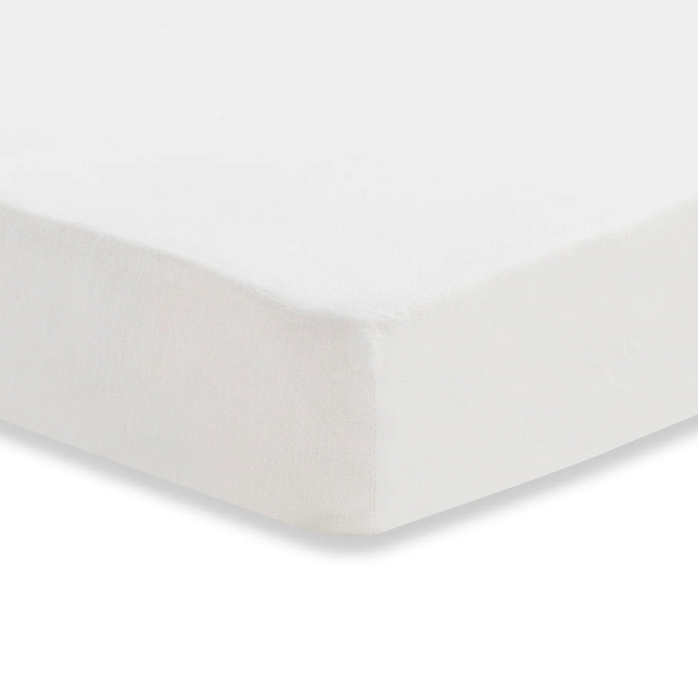 Jollein - Fitted Sheet 60x120cm - White - Mabel & Fox
