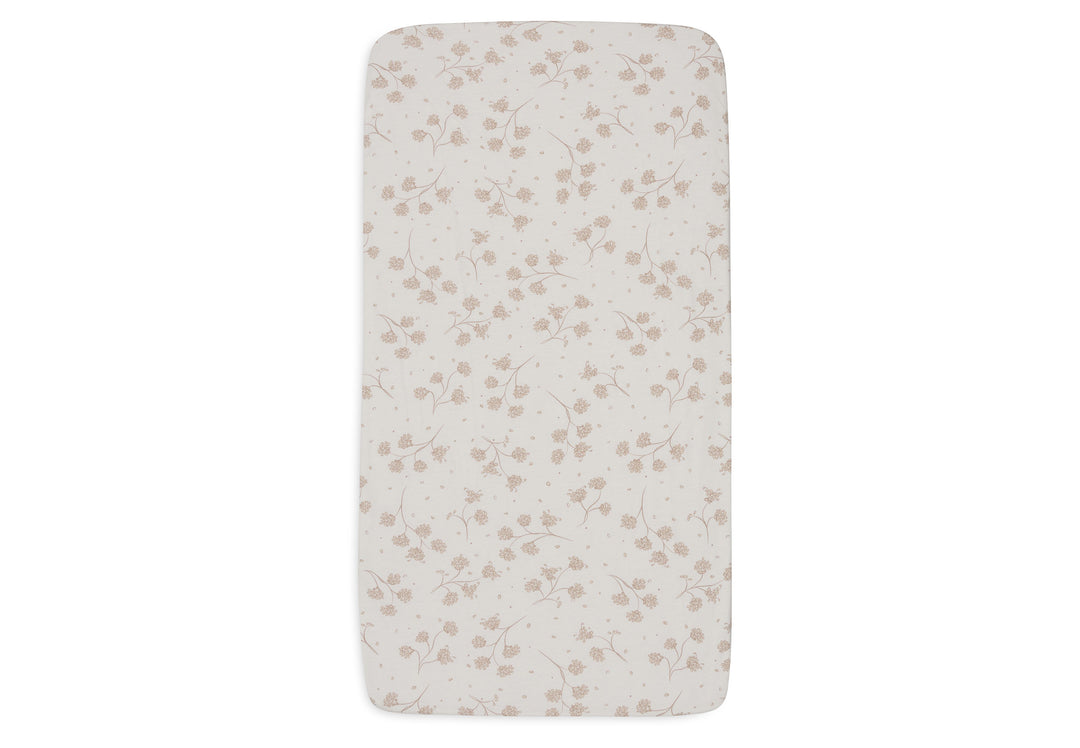 Jollein - Fitted Sheet Jersey - 60x120cm - Leafy  Dreams - Mabel & Fox