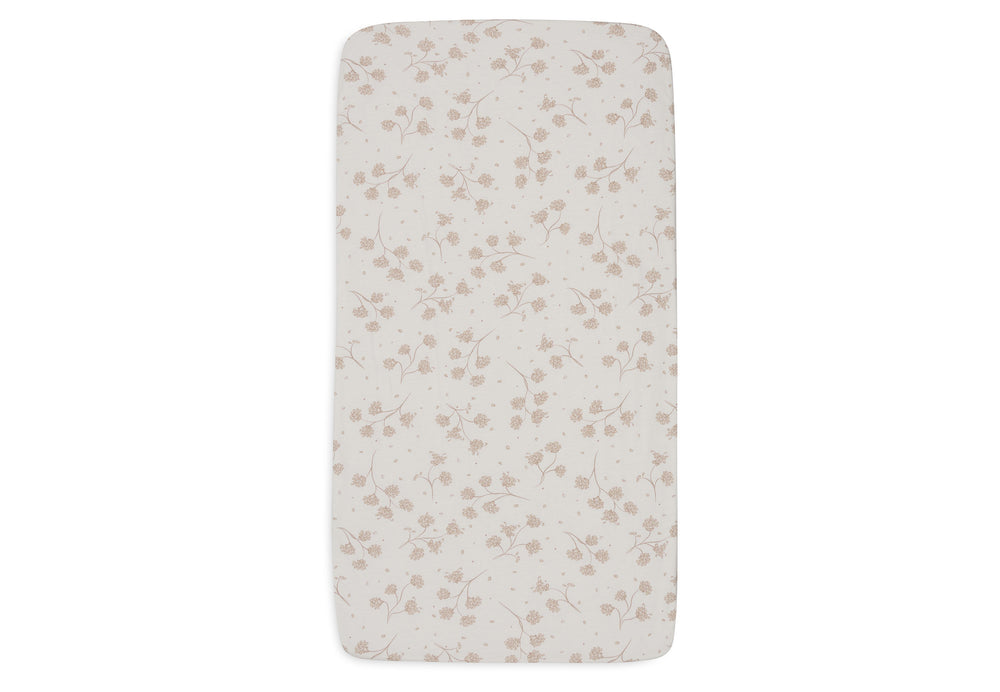 Jollein - Fitted Sheet Jersey - 60x120cm - Leafy  Dreams - Mabel & Fox