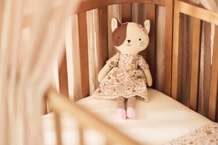 Jollein - Fitted Sheet Jersey 60x120cm - Oatmeal - Mabel & Fox