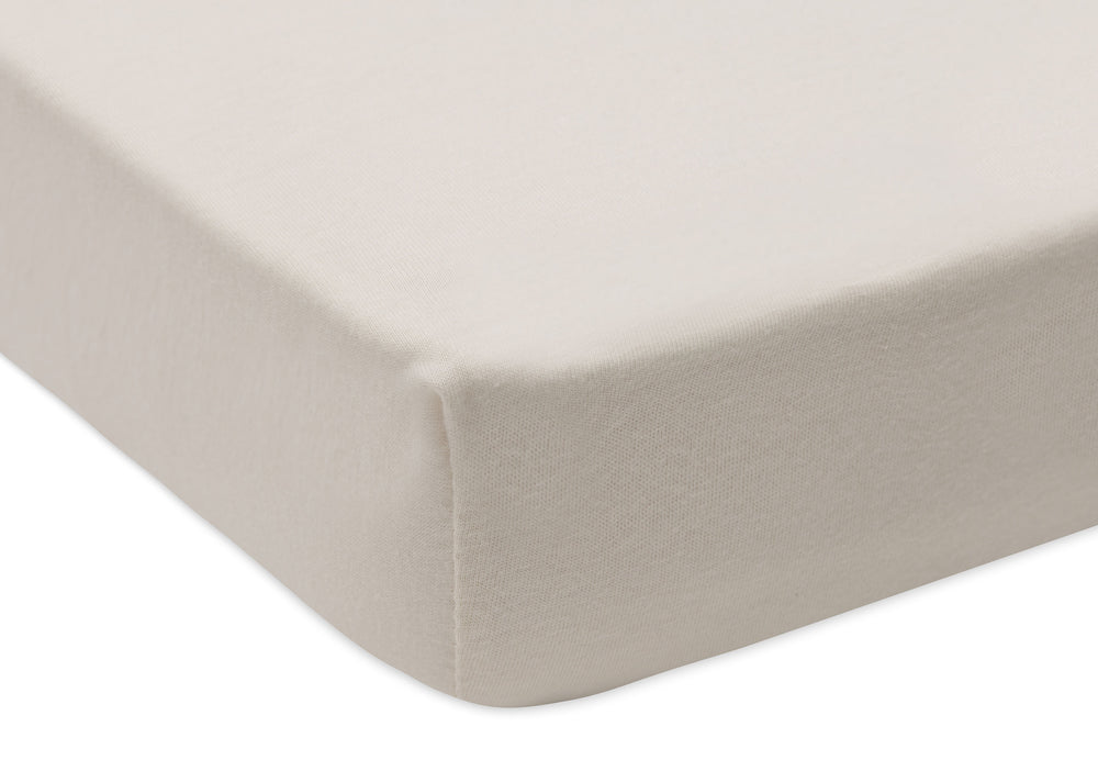 Jollein - Fitted Sheet Jersey 60x120cm - Oatmeal/Sand - 2 Pack - Mabel & Fox