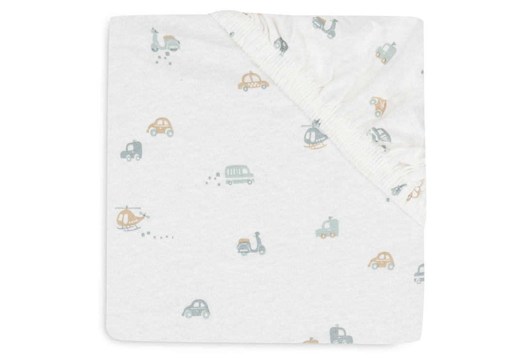 Jollein -  Fitted Sheet Jersey 70x140cm - On The Go - Mabel & Fox