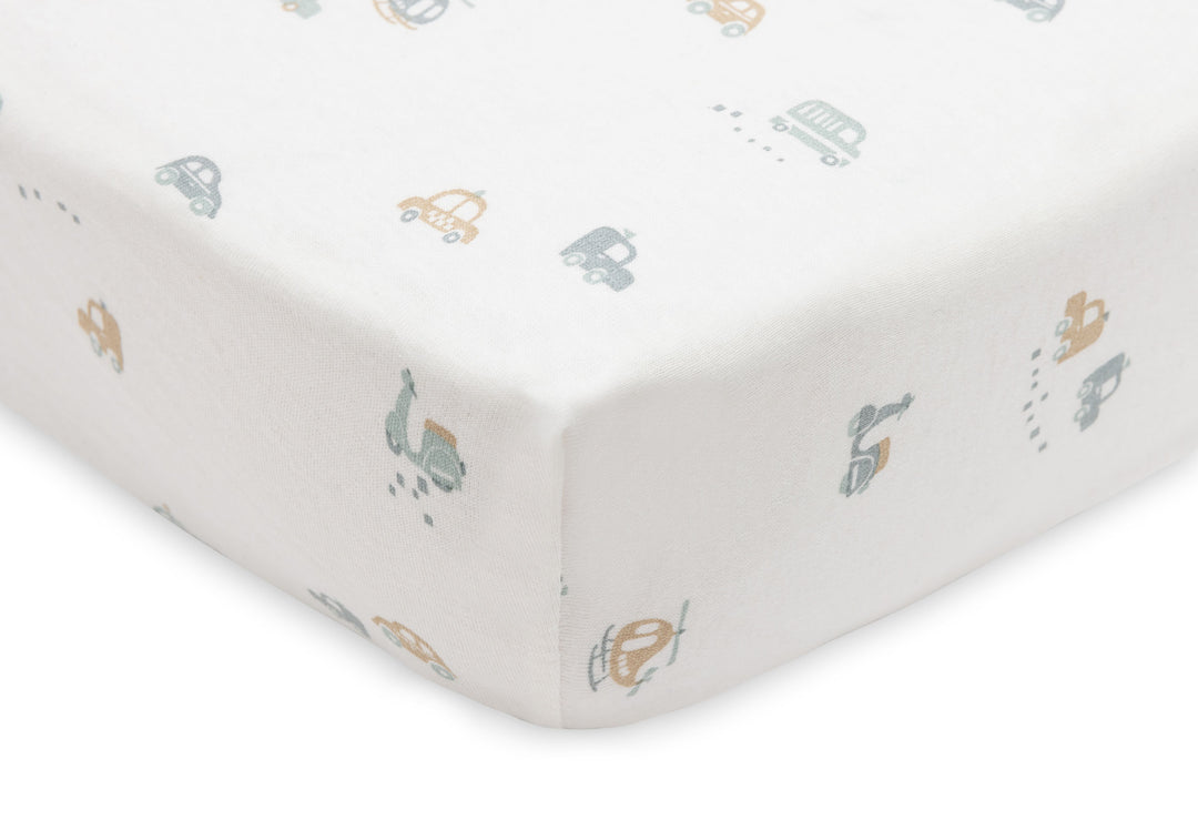 Jollein -  Fitted Sheet Jersey 70x140cm - On The Go - Mabel & Fox