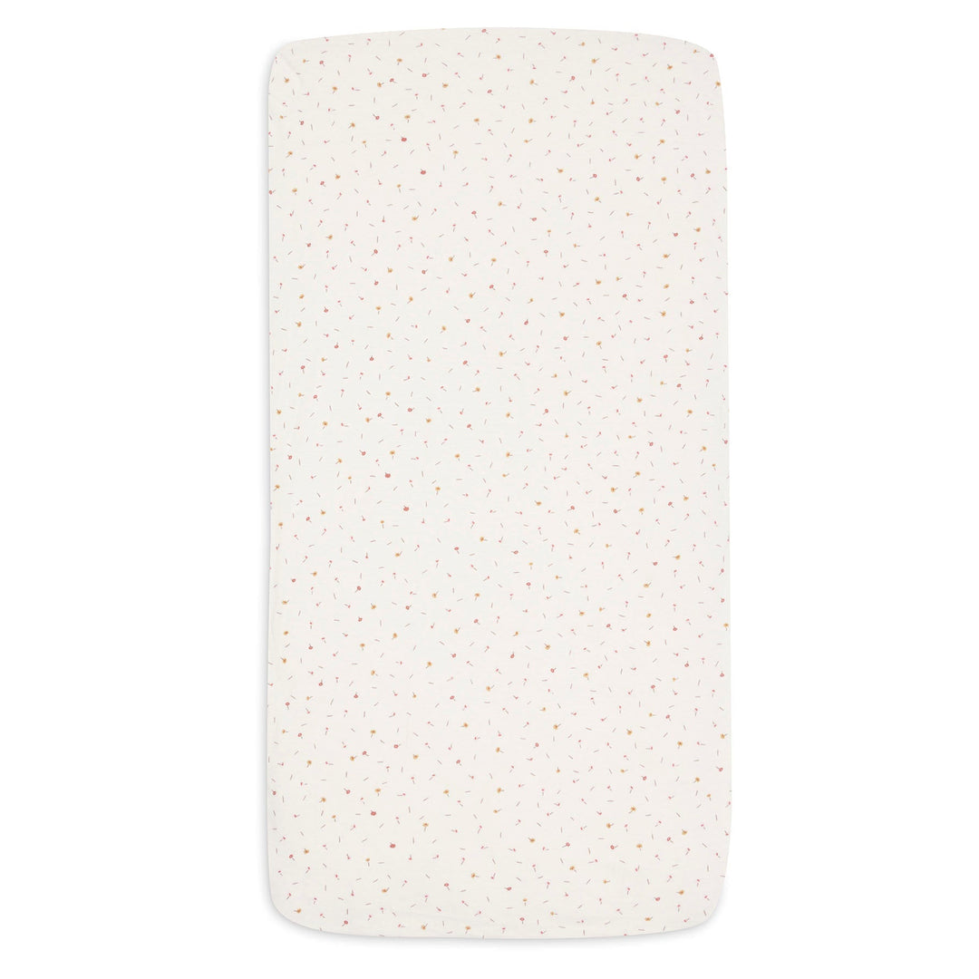 Jollein - Fitted Sheet Jersey - Pretty Picnic Flower Drops - Mabel & Fox