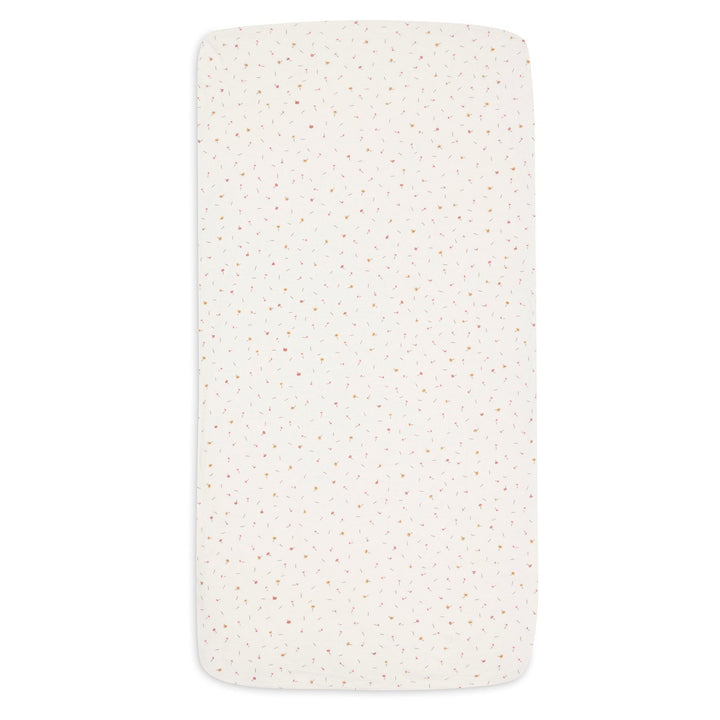 Jollein - Fitted Sheet Jersey - Pretty Picnic Flower Drops - Mabel & Fox