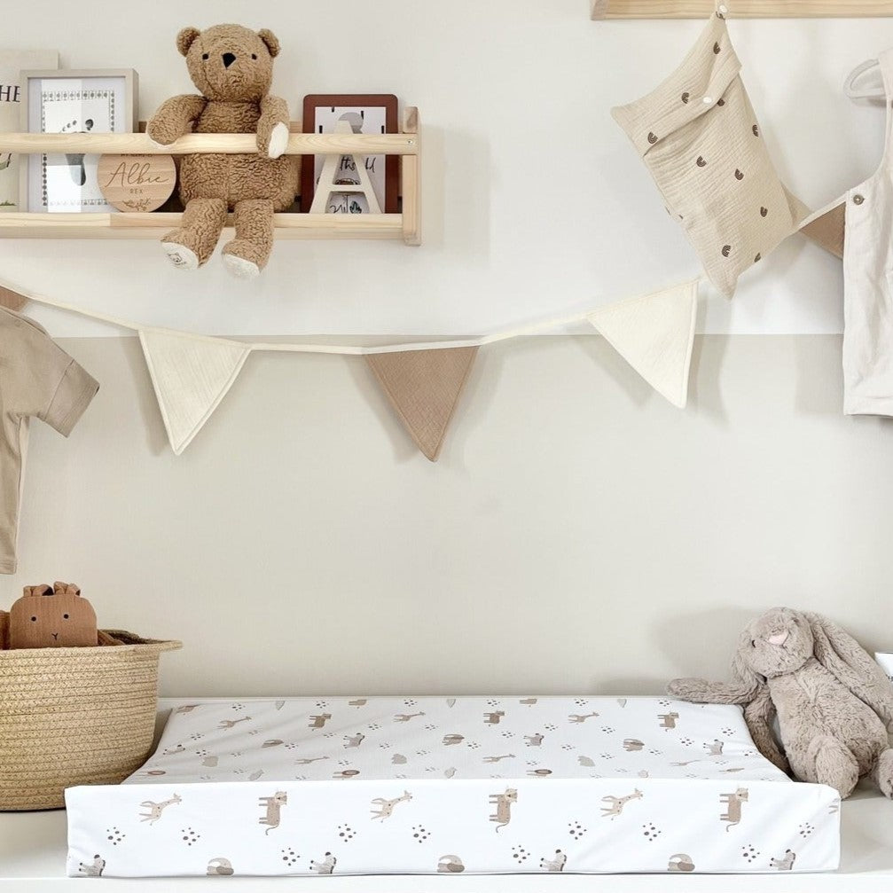 Jollein - Flag Line - Biscuit/Ivory - Mabel & Fox