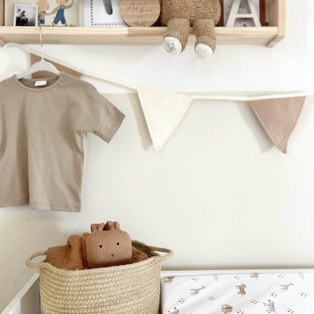 Jollein - Flag Line - Biscuit/Ivory - Mabel & Fox