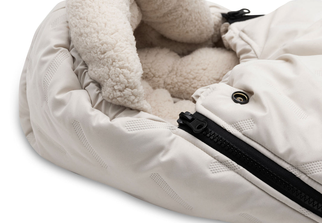 Jollein - Footmuff - Embossed - Sand - Mabel & Fox