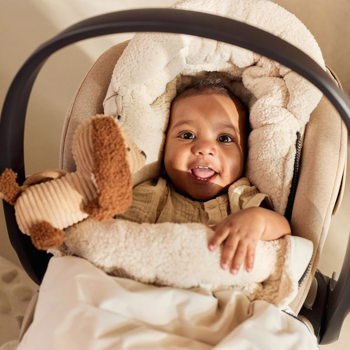 Jollein - Footmuff - Embossed - Sand - Mabel & Fox