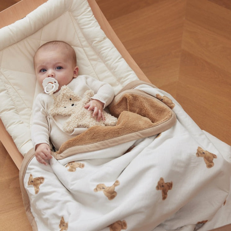 Jollein - Jersey Blanket - Teddy Bear - Mabel & Fox