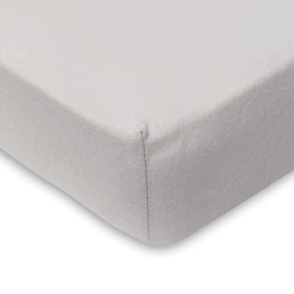 Jollein - Jersey Fitted Sheet 60 x 120cm - Ivory/Nougat (2 pack) - Mabel & Fox