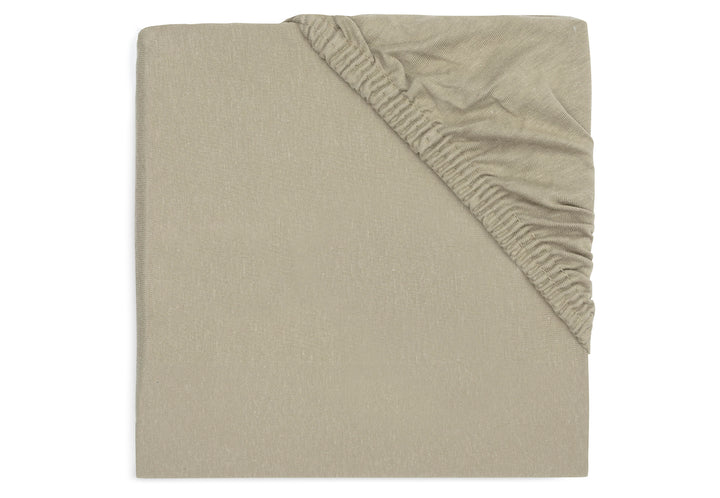 Jollein - Jersey Fitted Sheet 70x140 / 75 x 150cm - Olive Green - Mabel & Fox