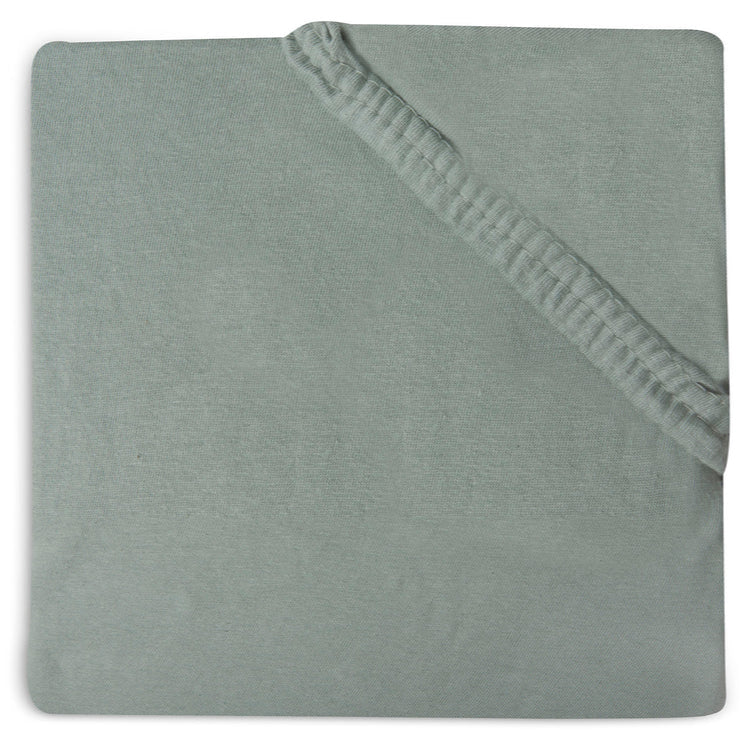 Jollein - Jersey Fitted Sheet 70x140cm - Ash Green - Mabel & Fox