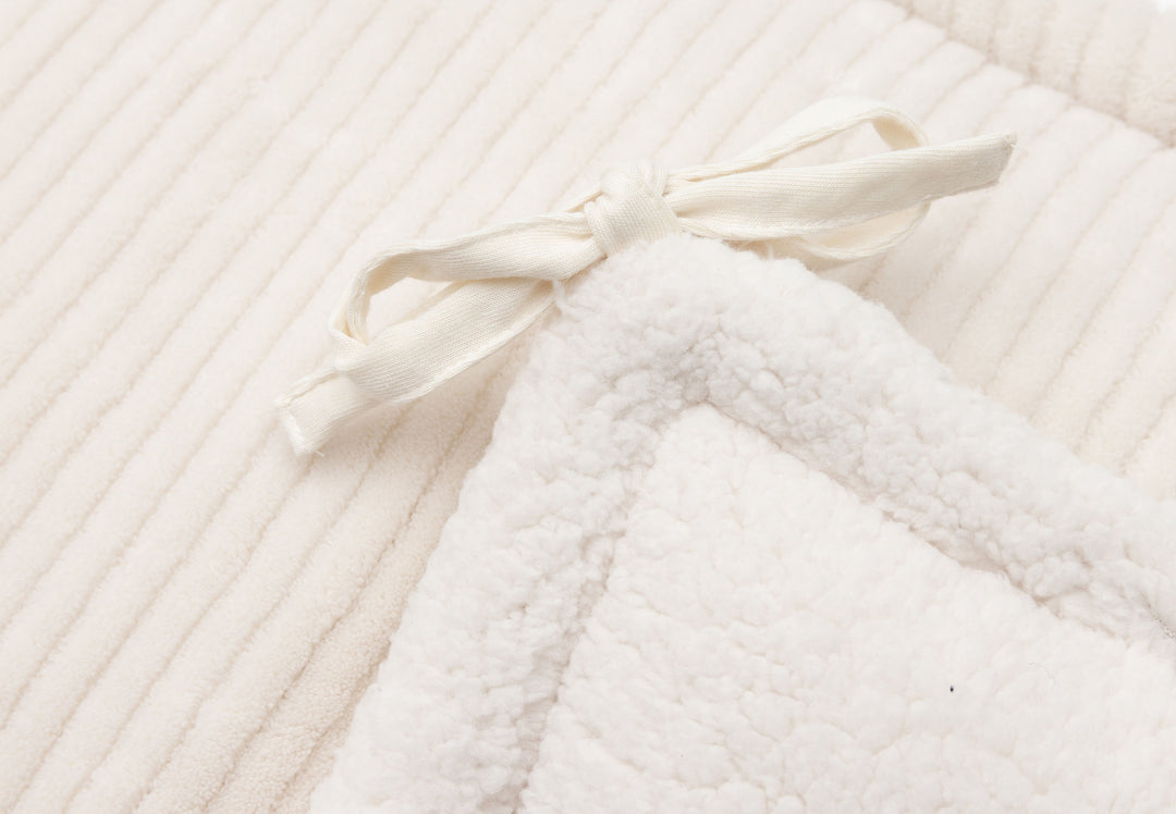 Jollein - Playpen Bumper- Cloudy Rib - Oatmeal - 180x30cm - Mabel & Fox