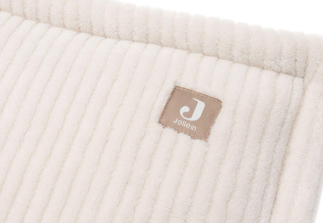 Jollein - Playpen Bumper- Cloudy Rib - Oatmeal - 180x30cm - Mabel & Fox