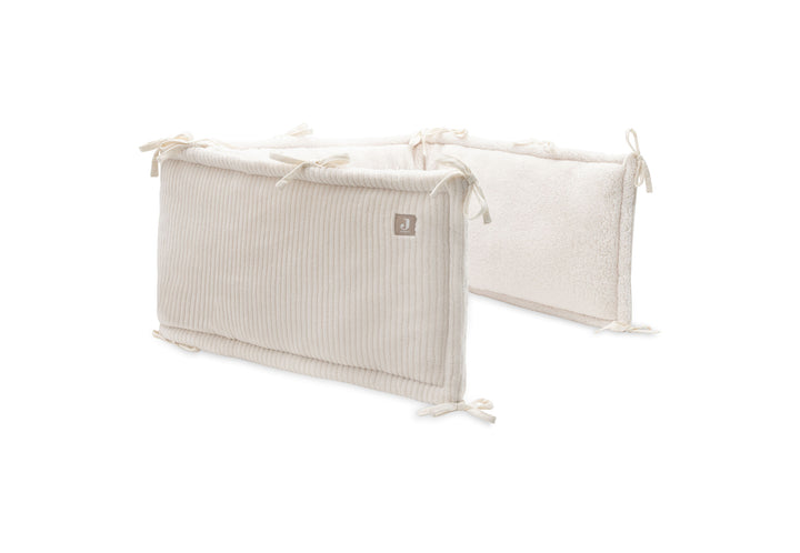 Jollein - Playpen Bumper- Cloudy Rib - Oatmeal - 180x30cm - Mabel & Fox