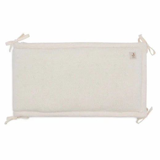 Jollein - Playpen Bumper-  Cosy Knit - Ivory - 183 x 30 cm - Mabel & Fox